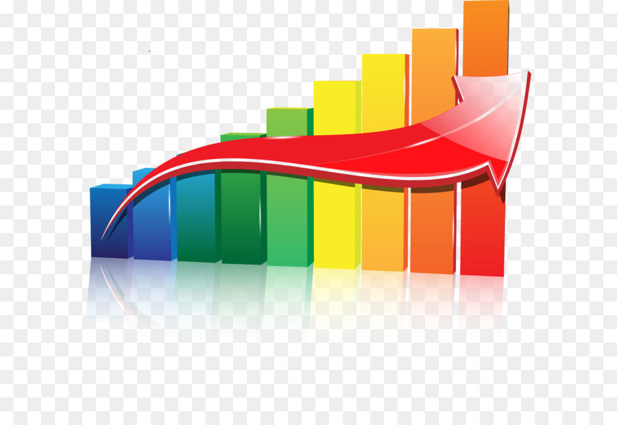 แผนภูมิบาร์พร้อมลูกศรขึ้น，ทิศทาง PNG