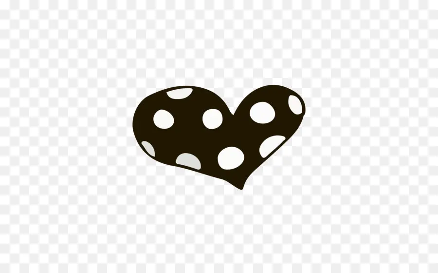 Polka Dot Heart，Polka Dot PNG