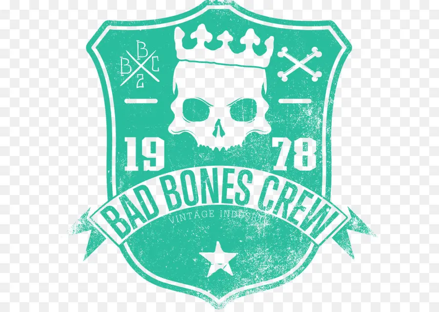 โลโก้ลูกเรือ Bad Bones，กะโหลกศีรษะ PNG