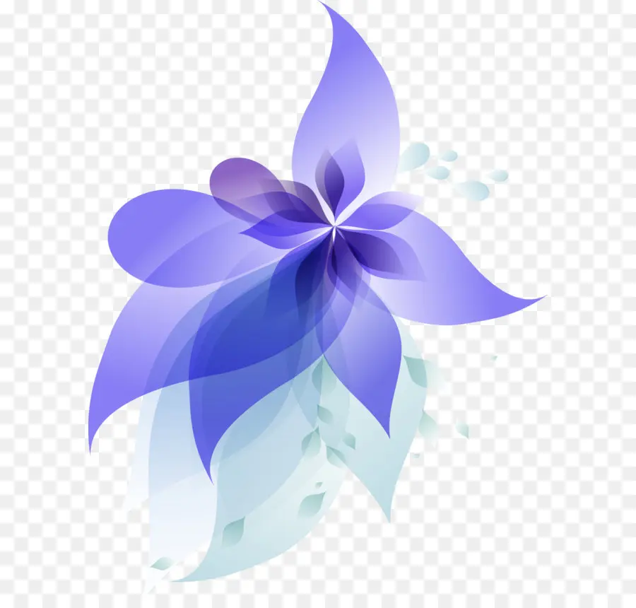 สีน้ำเงิน，ดอกไม้ PNG