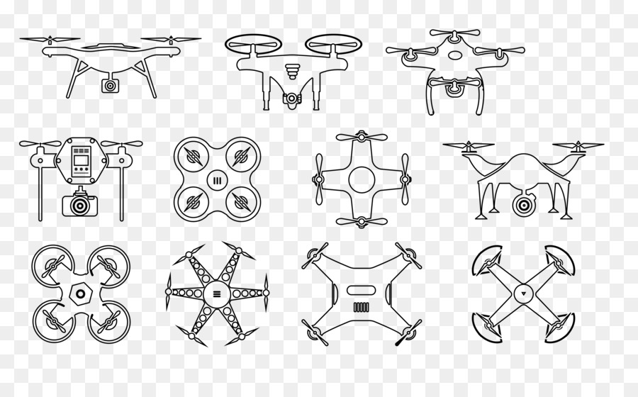 โดรน，Quadcopter PNG