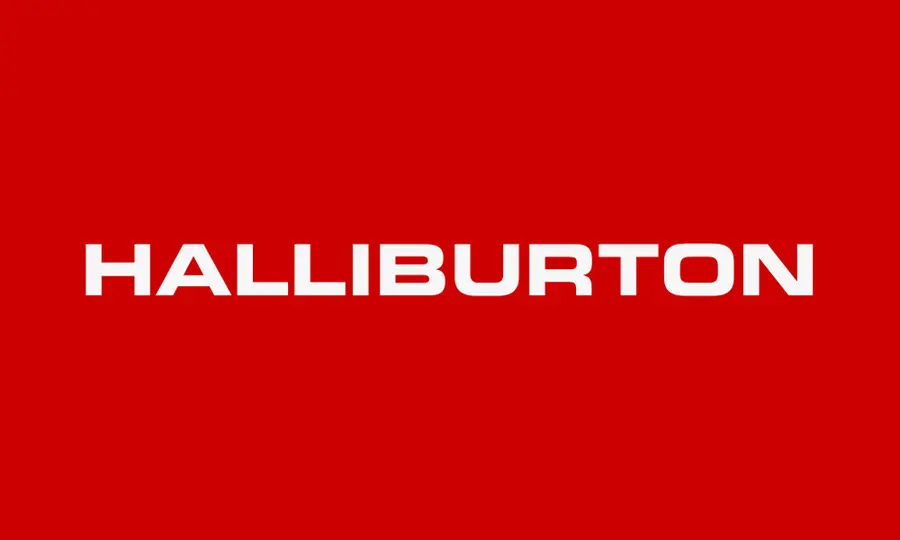 โลโก้ Halliburton，สีแดง PNG