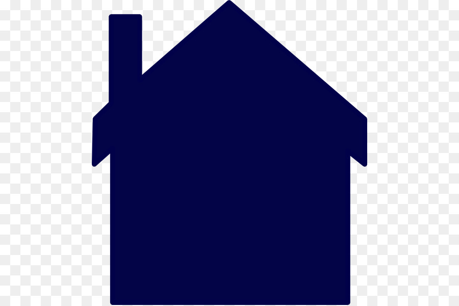 บ้าน，สีน้ำเงิน PNG