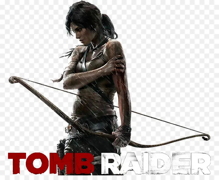 Lara Croft ด้วย Bow，โค้งคำนับ PNG