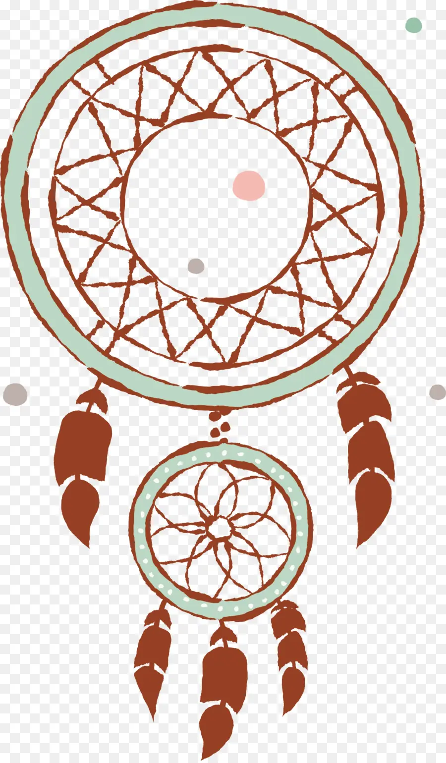 Simple Dreamcatcher，ขนนก PNG