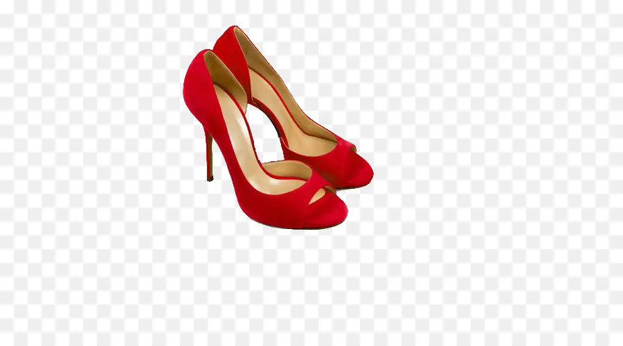 รองเท้า，สีแดง PNG