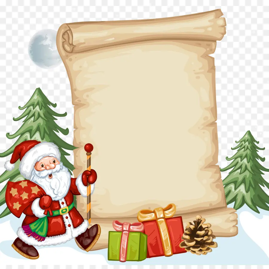 ซานต้าคลอส，กระดาษ PNG