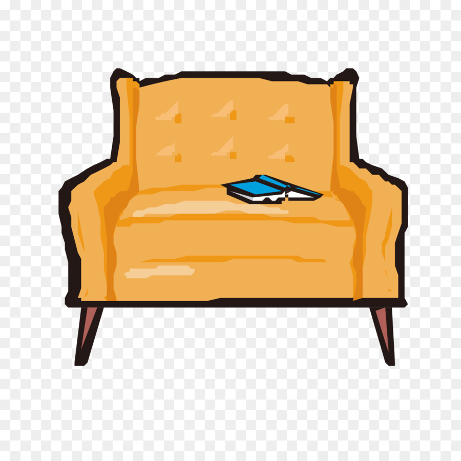 เก้าอี้，สีเหลือง PNG