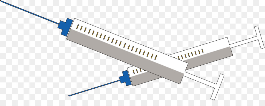เข็มฉีดยา，สีน้ำเงิน PNG