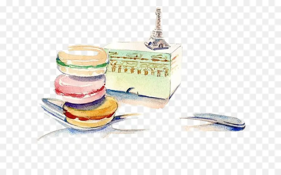 Macarons และเค้ก，ขนม PNG