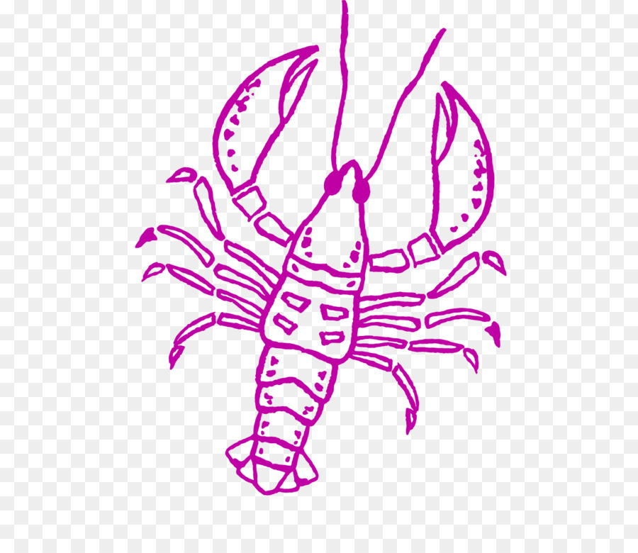 กุ้งมังกรสีม่วง，อาหารทะเล PNG