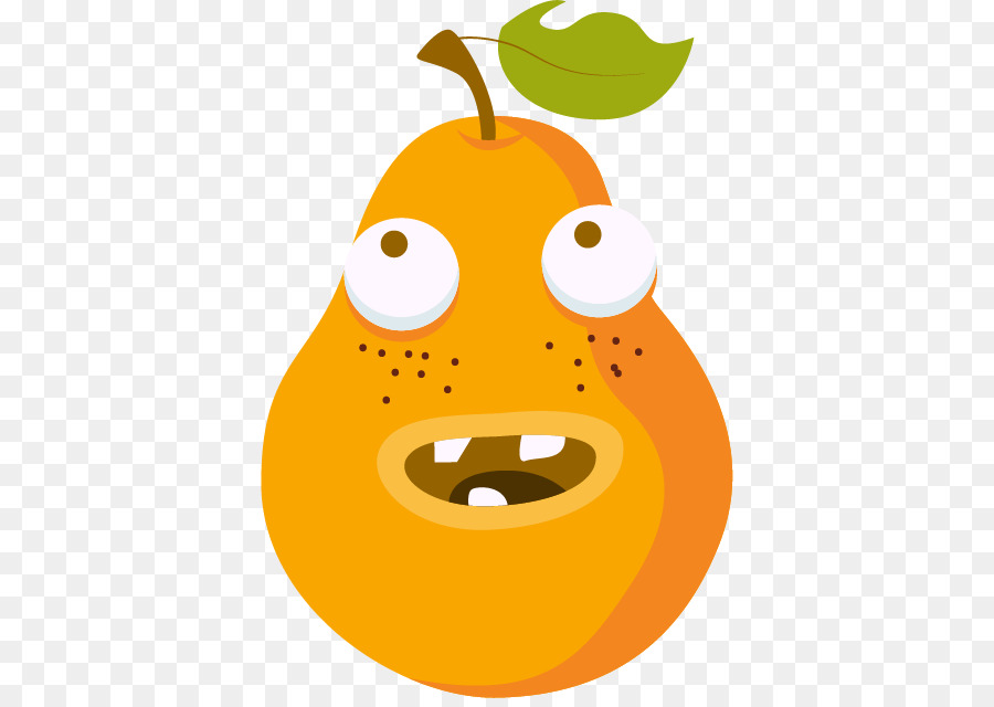 ยุโรป Pear，สีส้ม PNG