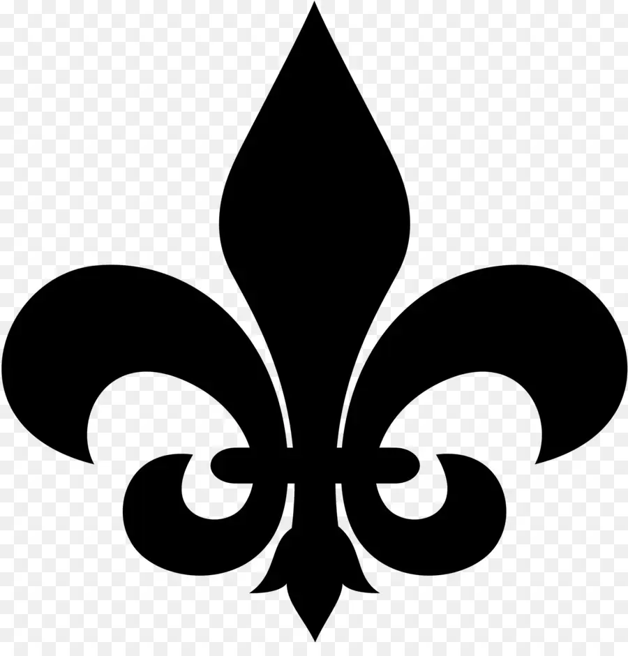 Fleur De Lis，สีดำ PNG