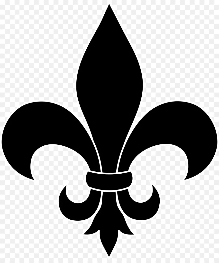 Fleur De Lis，สีดำ PNG