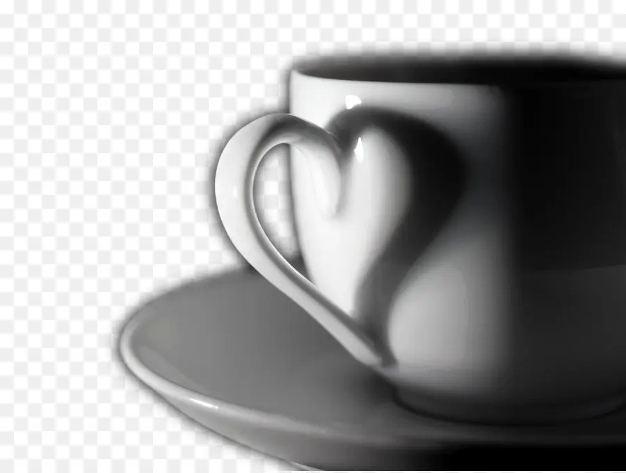 สีดำและสีขาว，ถ้วยกาแฟ PNG