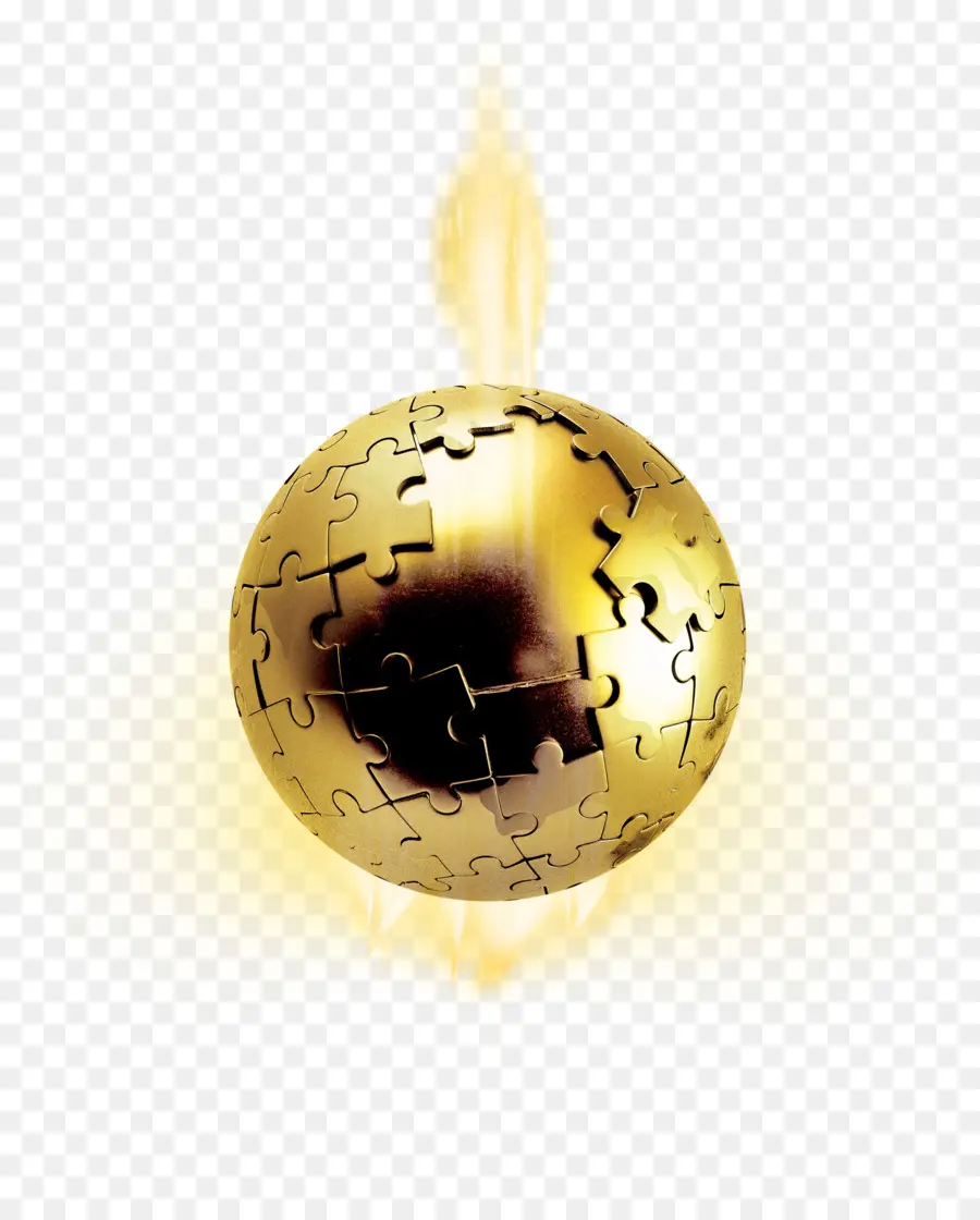 Golden Puzzle Globe，ปริศนา PNG