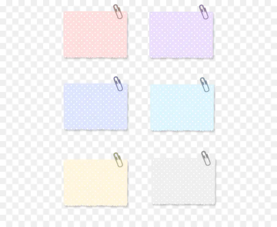 Polka Dot Notes，คลิปกระดาษ PNG