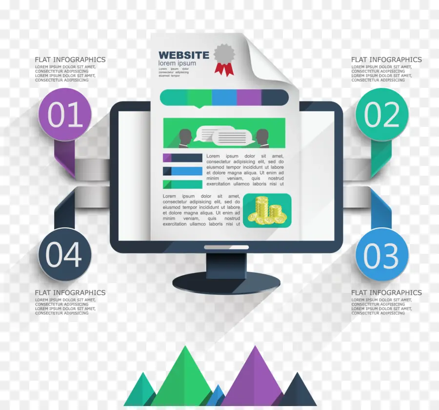 เว็บไซต์ Infographic，การออกแบบเว็บ PNG