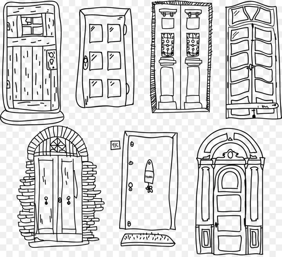 Doodle Doors，ร่าง PNG