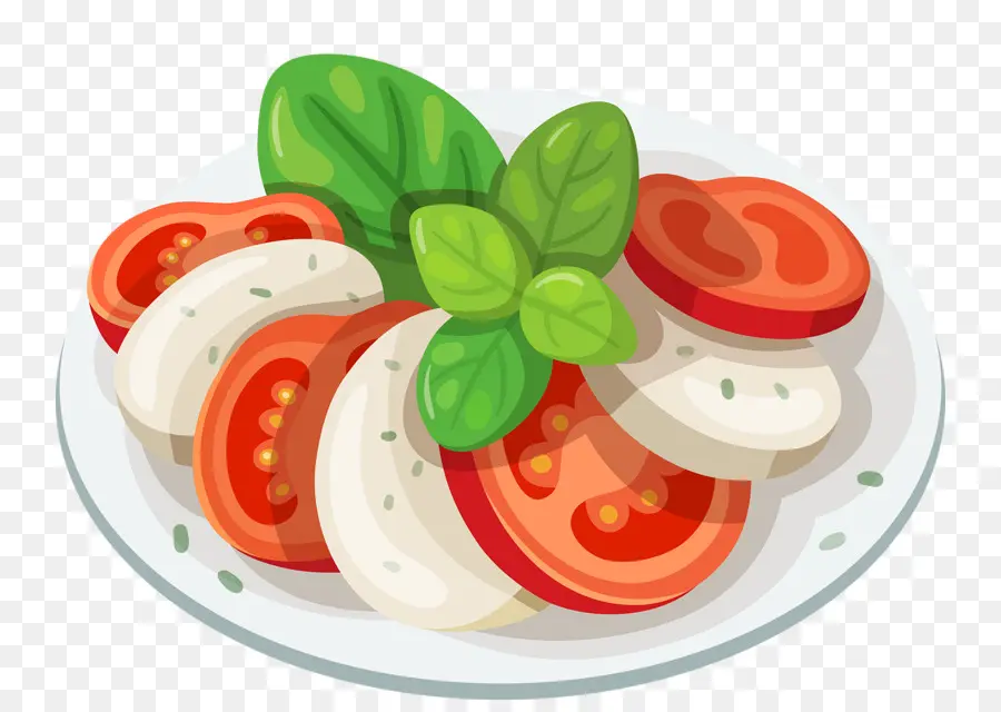 สลัด Caprese，มะเขือเทศ PNG