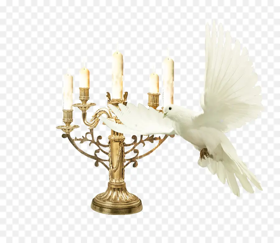 Candelabra และ Dove，เทียน PNG