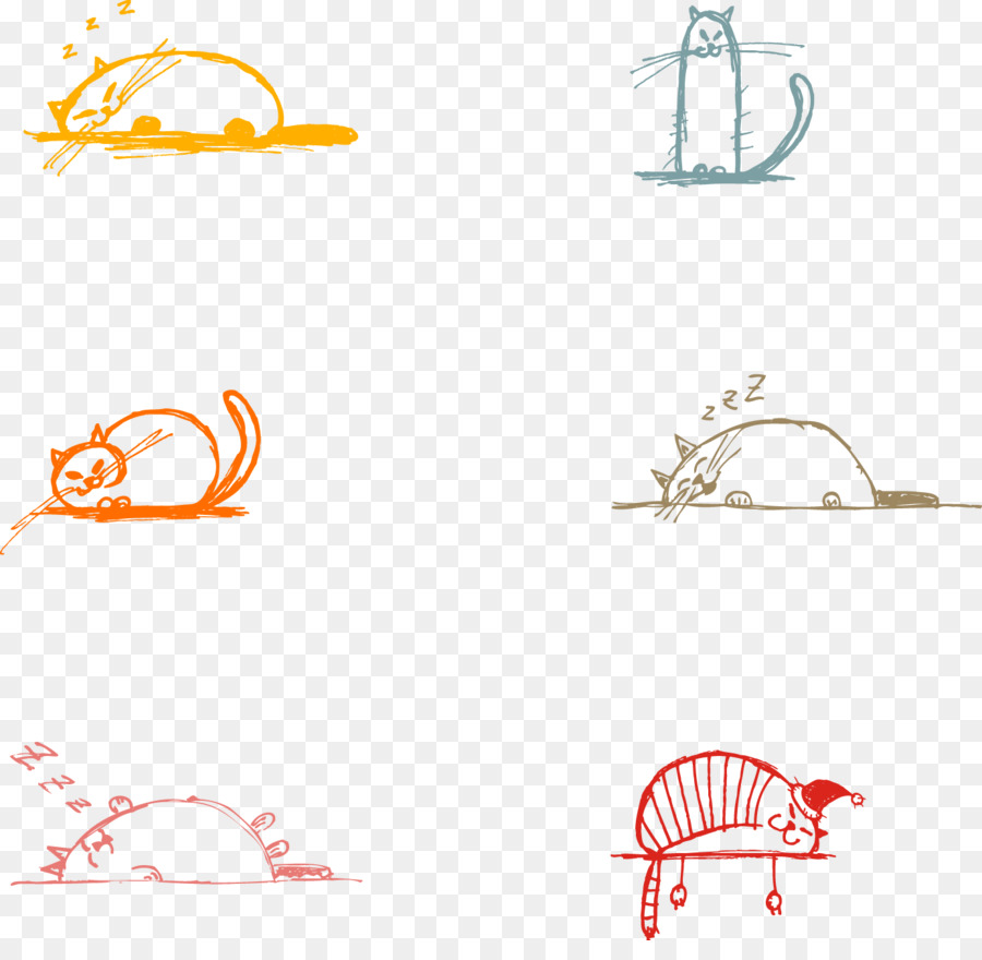 Doodle Cats，ร่าง PNG