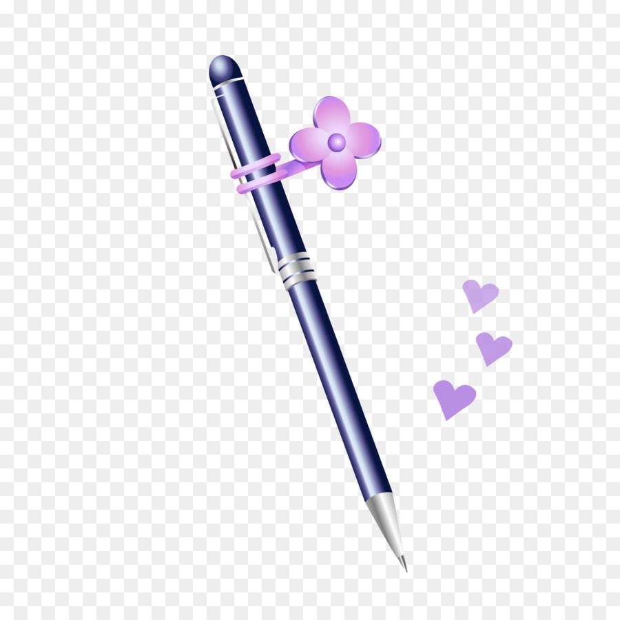 Ballpoint ปากกา，สีม่วง PNG