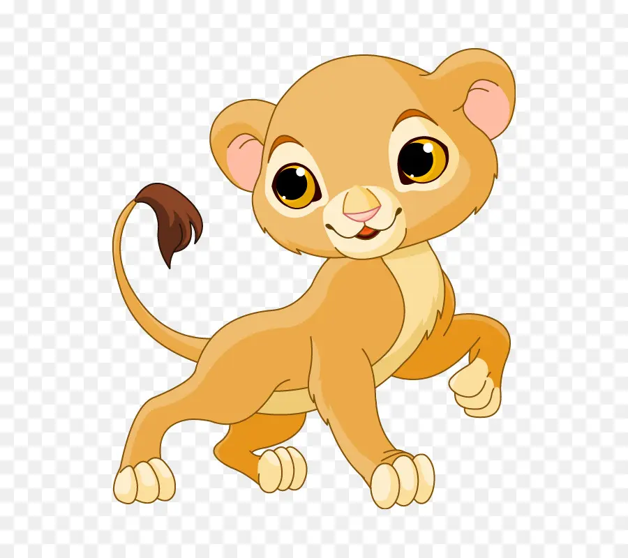 Cartoon Lion Cub，ลูก PNG