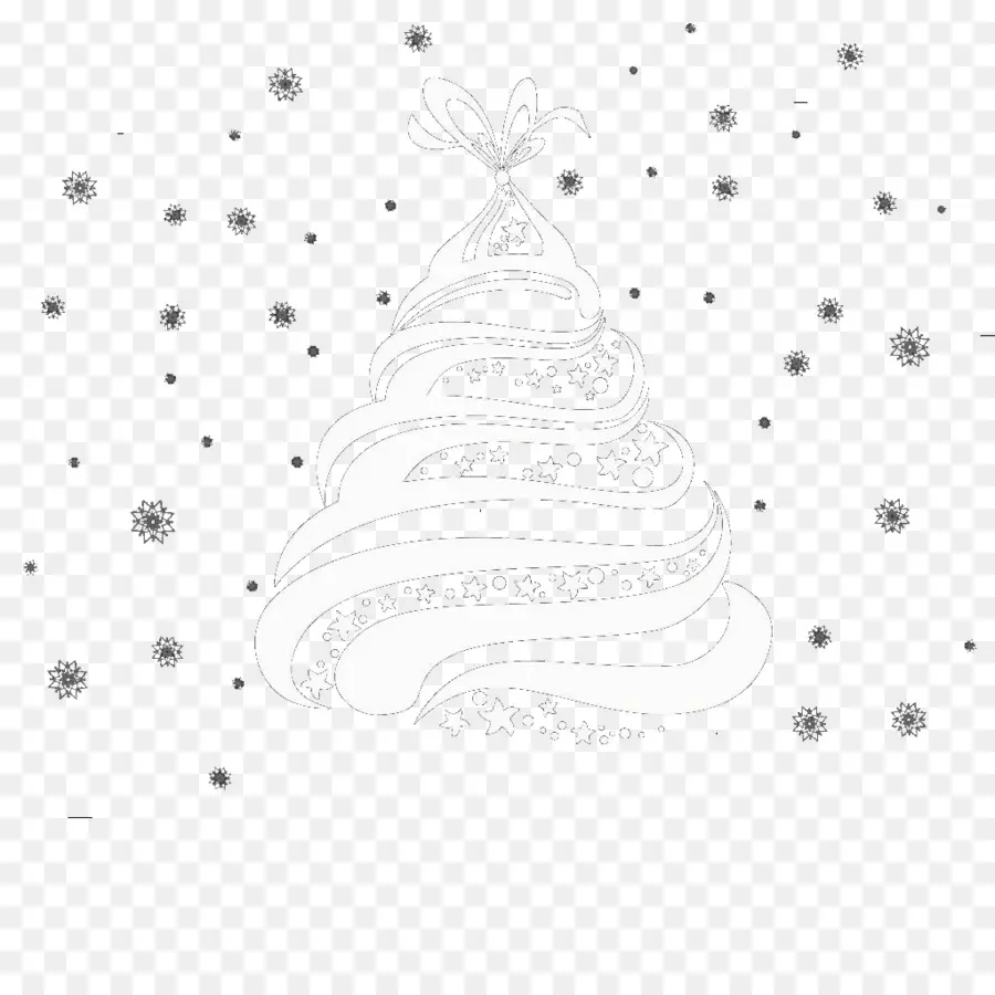 ต้นคริสต์มาส，สีขาว PNG