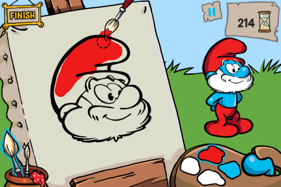 Smurf Painting，สเมิร์ฟ PNG