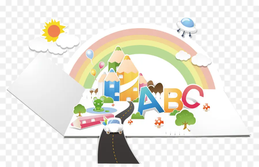 Abc และ Rainbow，ตัวอักษร PNG