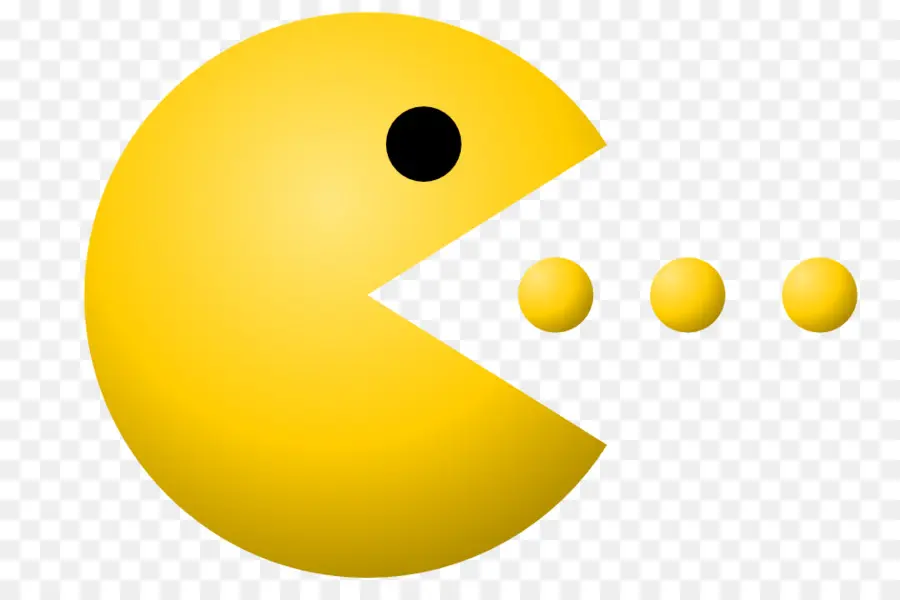 Pac Man，สีเหลือง PNG