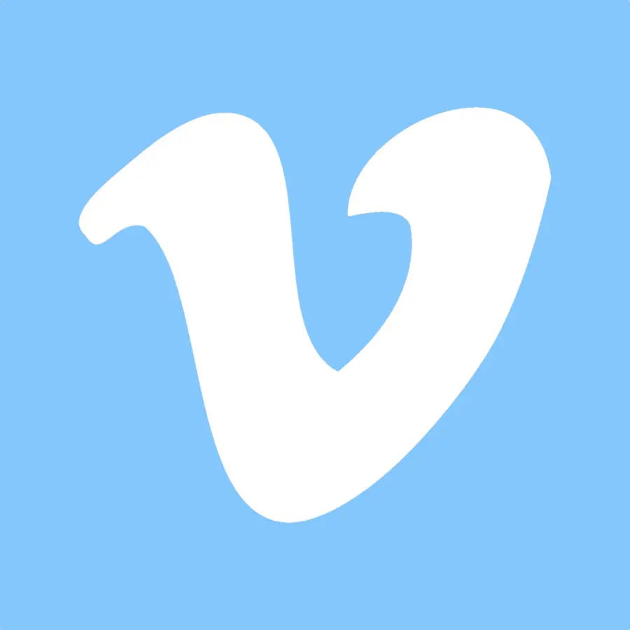 โลโก้ Vimeo，V PNG