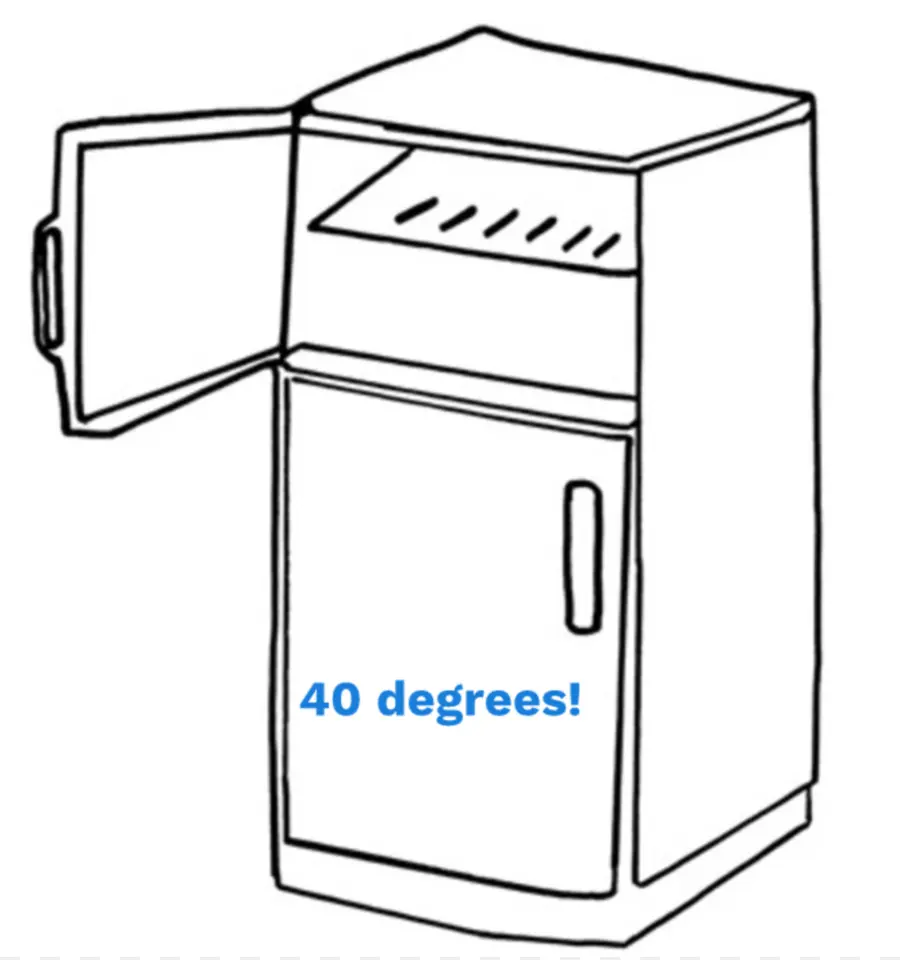 ภาพร่างตู้เย็น，อุณหภูมิ PNG