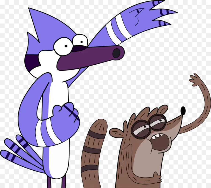 Mordecai และ Rigby，การ์ตูน PNG