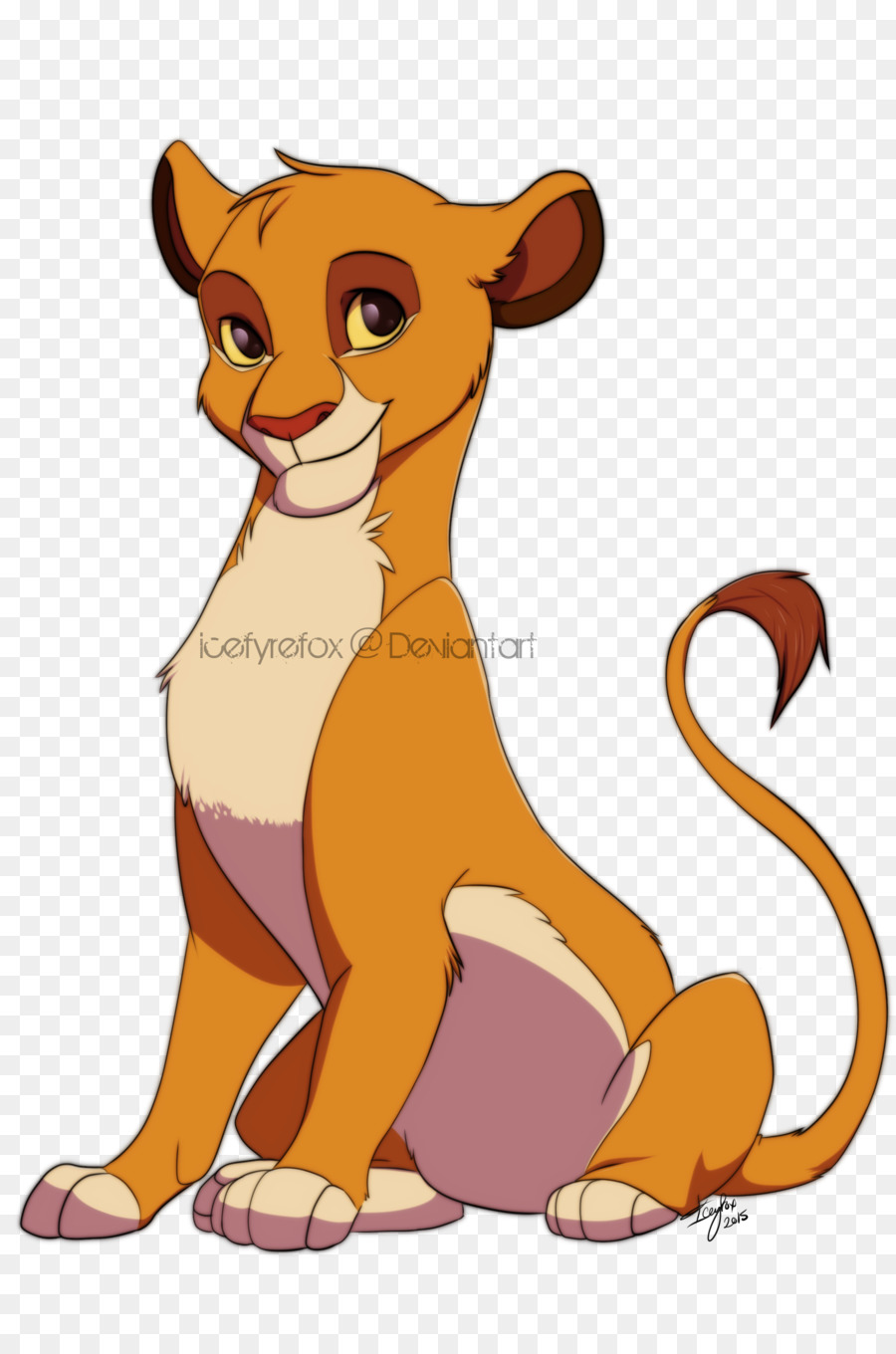 Cartoon Lion Cub，สัตว์ PNG