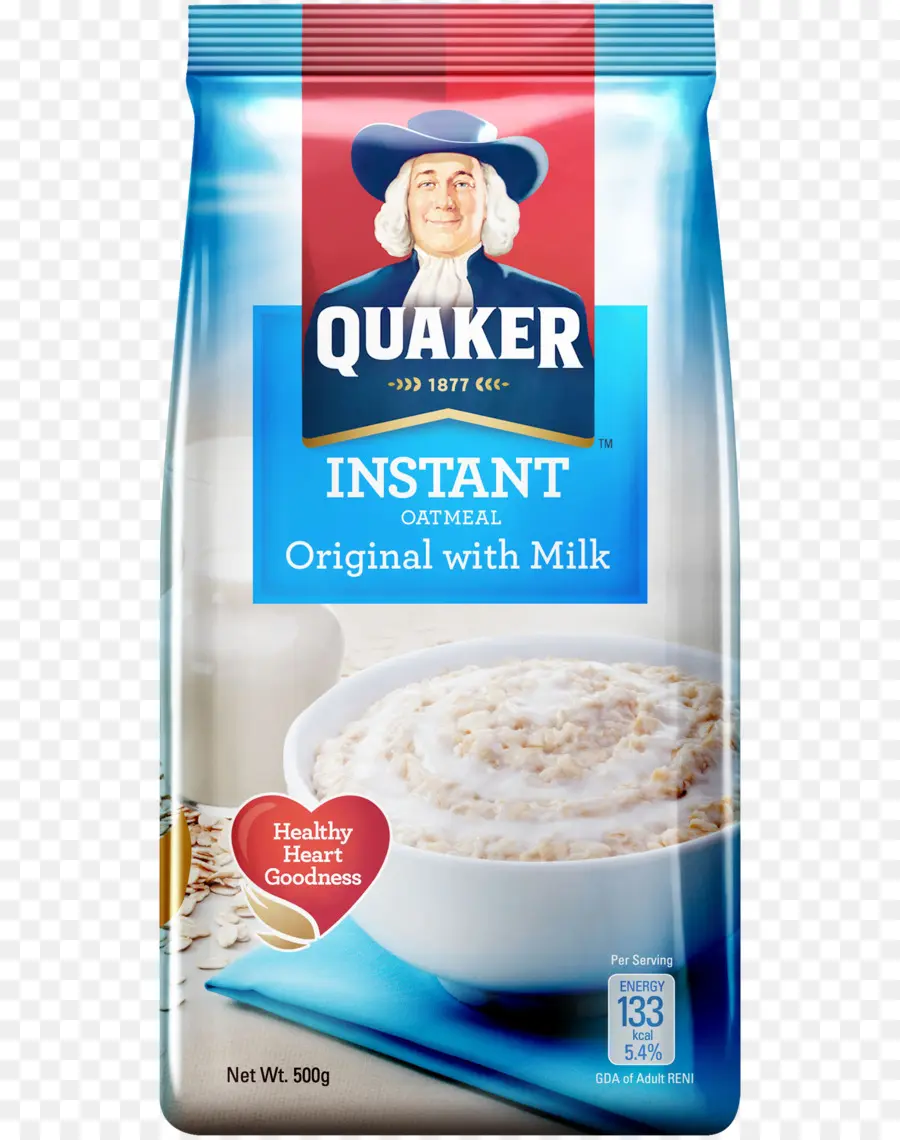 Oatmeal Quaker，อาหารเช้า PNG