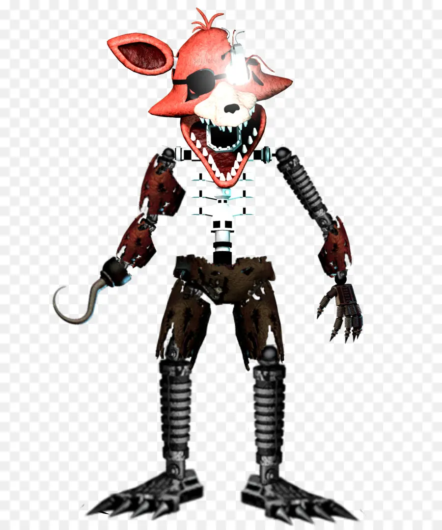 Foxy Animatronic，Endoskeleton เปิดเผย PNG