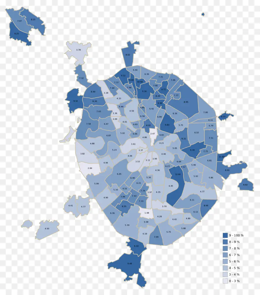 แผนที่เมือง，เขต PNG