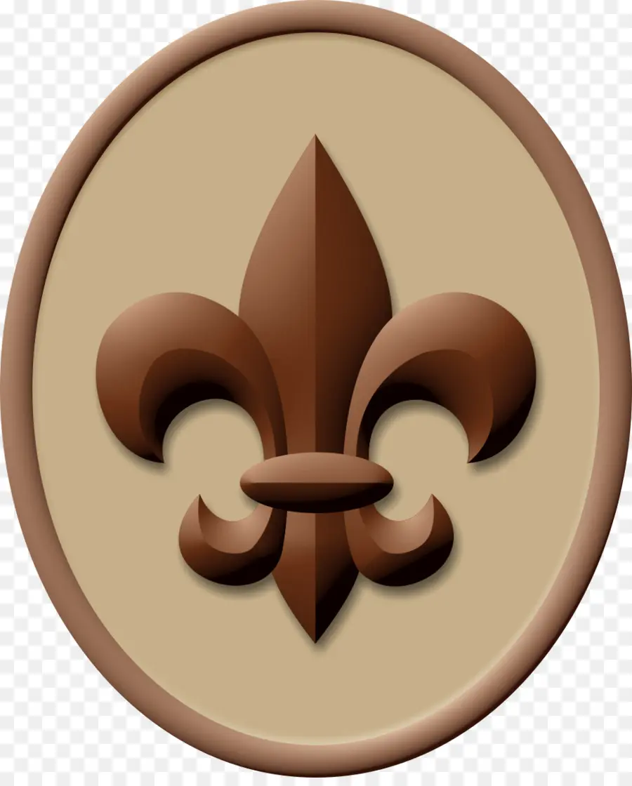 Fleur De Lis，สีน้ำตาล PNG