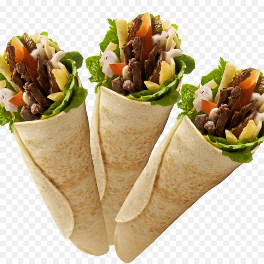 Shawarma Wraps，ผัก PNG