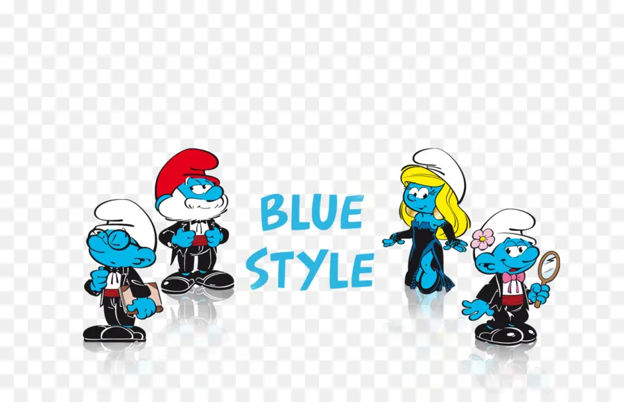 Smurfs，สีฟ้า PNG