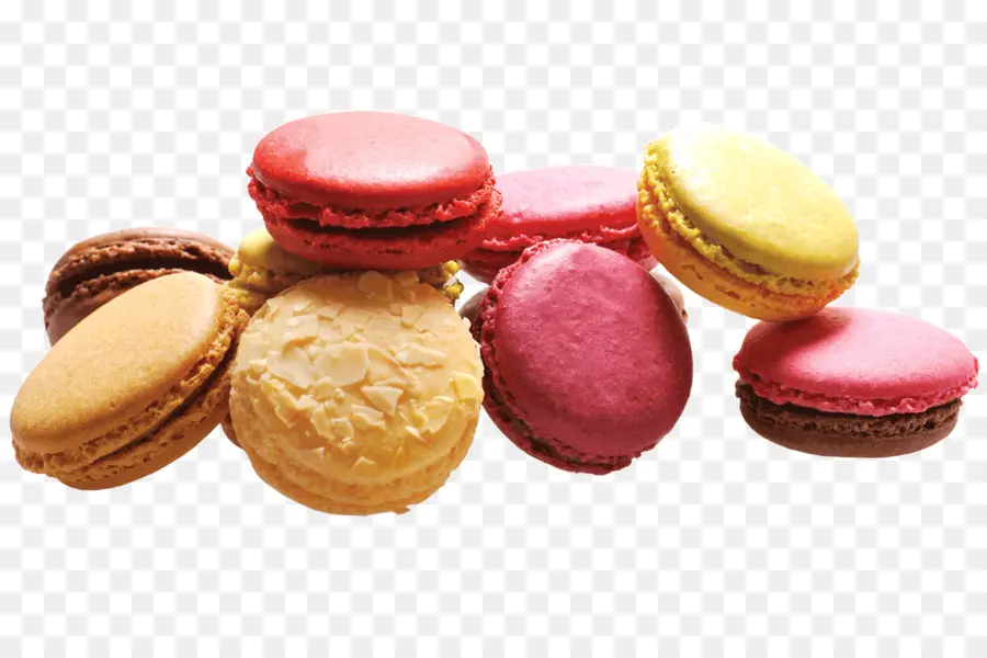 Macarons สีสันสดใส，ขนม PNG