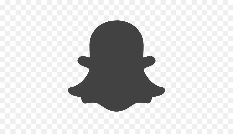 โลโก้ Snapchat สีดำ，โซเชียลมีเดีย PNG