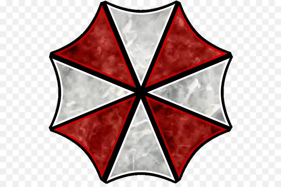 โลโก้ Umbrella Corporation，สีแดง PNG