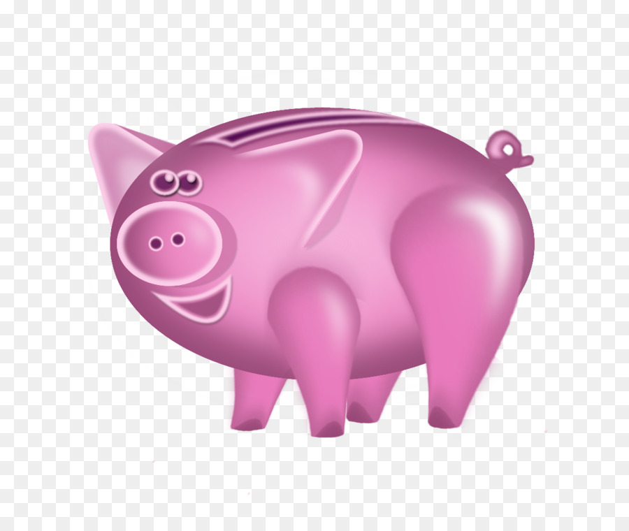 Blue Piggy Bank，เงินออม PNG