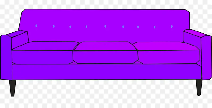 โซฟาสีน้ำเงิน，เฟอร์นิเจอร์ PNG