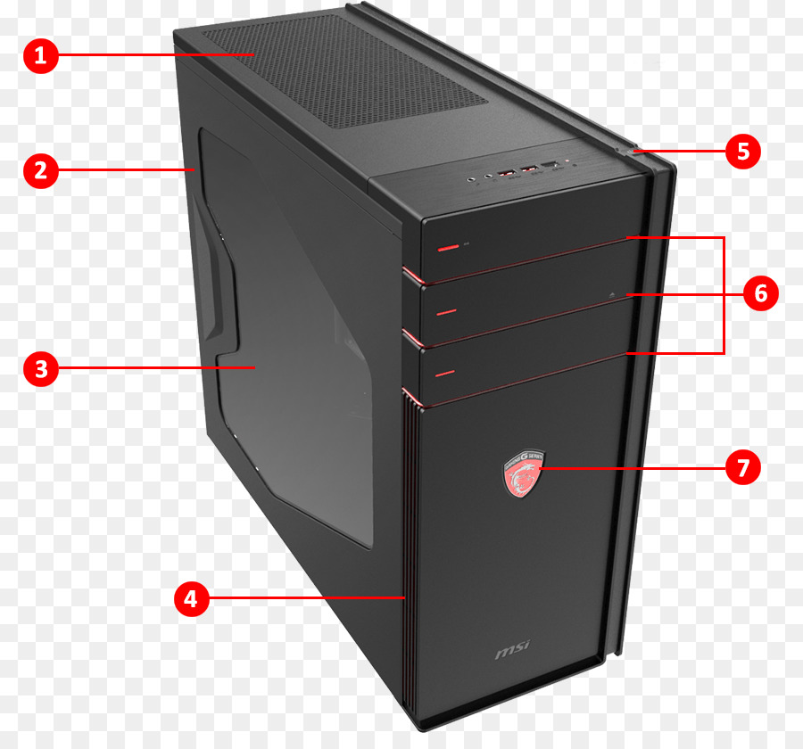 คอมพิวเตอร์ณี Housings，Msi PNG