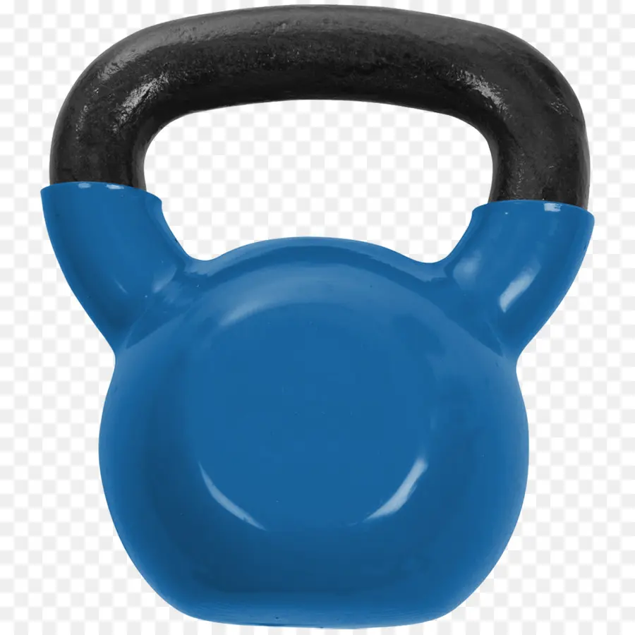 สีน้ำเงิน Kettlebell，น้ำหนัก PNG