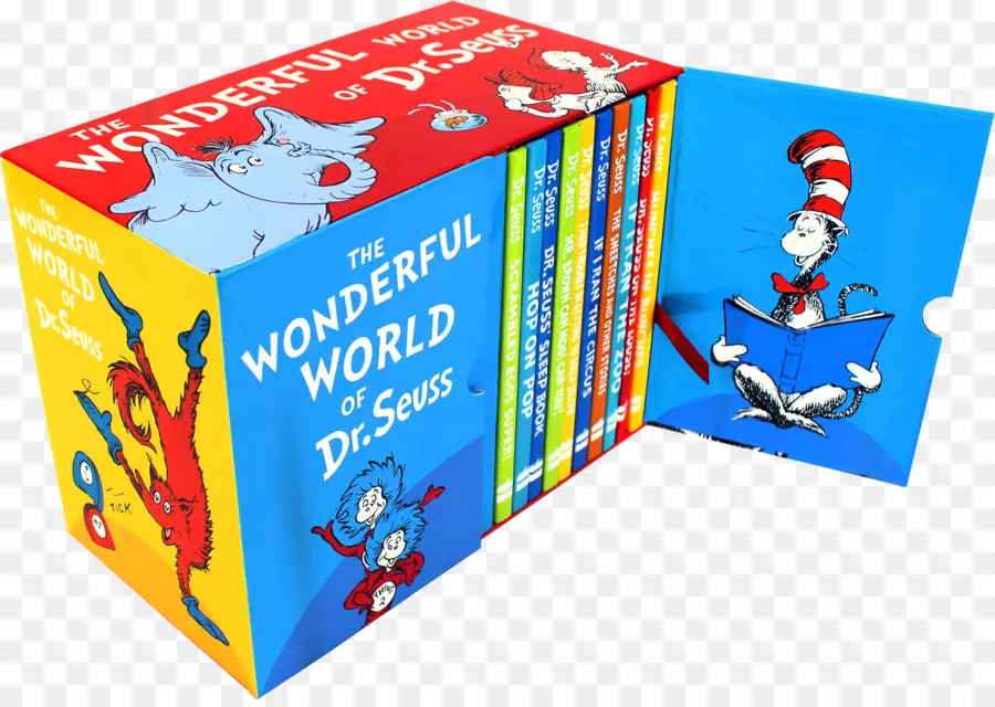 ชุดหนังสือ Dr Seuss，มีสีสัน PNG